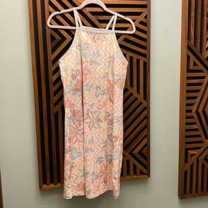 Prana Ardor Floral Racerback Dress - Ivory Horchata